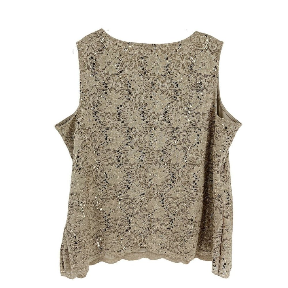 New Catherines 2 Piece Tank Blouse Cardigan Cover Up Women's Plus 20WP B… - Picture 4 of 10